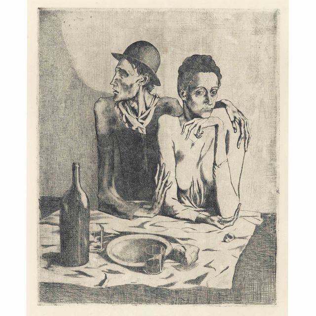 Pablo Picasso — Скромный обед из "Свиты Сальтимбанков"