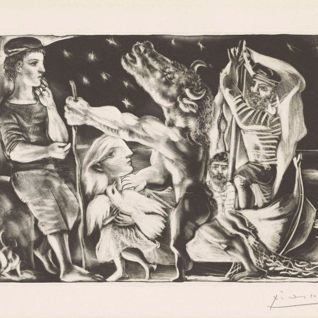 Pablo Picasso — Минотавр - путеводитель по ночной жизни, от: La Suite Vollard