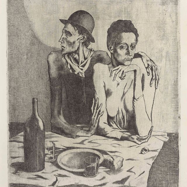 Pablo Picasso — Скромный обед из "Свиты Сальтимбанков"