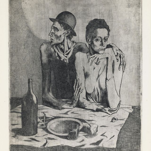 Pablo Picasso — Скромный обед из "Свиты Сальтимбанков" (Блох 1; Баер 2)