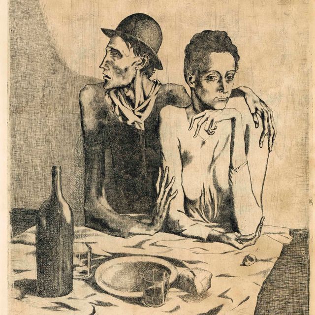 Pablo Picasso — Скромный обед из "Свиты Сальтимбанков"