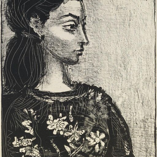 Pablo Picasso — Женский корсаж с цветами (B. 847; M. 307)