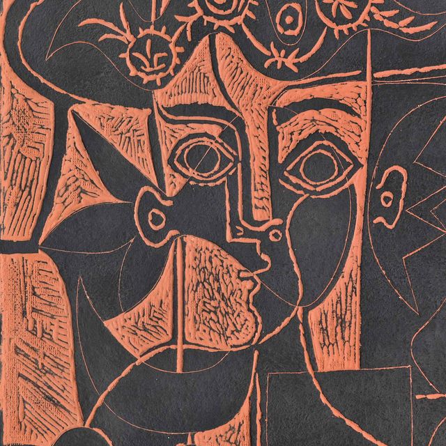 Pablo Picasso — Большой тет-а-тет с женщиной в главной роли (A.R. 518)