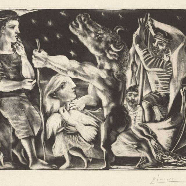 Pablo Picasso — Минотавр - путеводитель по ночной жизни, от: La Suite Vollard