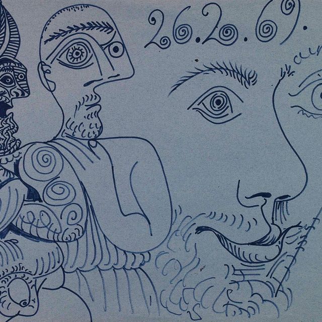Pablo Picasso — Двое персонажей наедине
