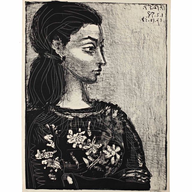 Pablo Picasso — Женский корсаж с цветами (B. 847; M. 307)