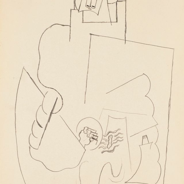 Pablo Picasso — Человек, играющий на гитаре во вступительной части