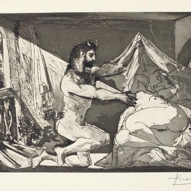 Pablo Picasso — "Прелестная юная женщина" из "Сюиты Воллара" (B. 230; Ba. 609 VI Bd)
