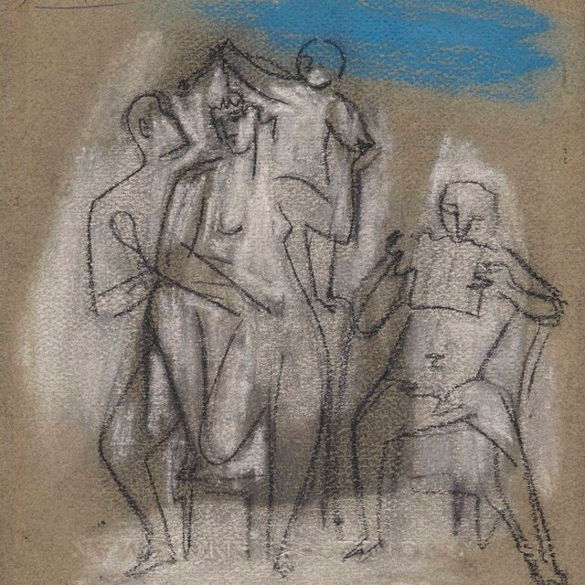 Pablo Picasso — Молодой человек в мире, ну, любящий потягиваться на сковороде, в детстве