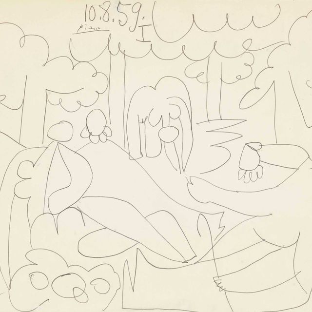 Pablo Picasso — Этюд для "Сюиты дежурных"