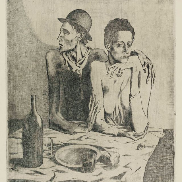 Pablo Picasso — Скромный обед из "Свиты Сальтимбанков"