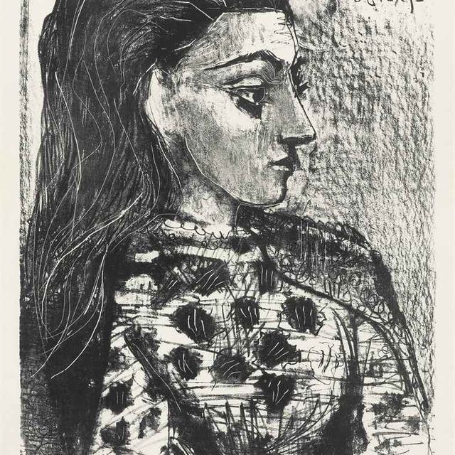 Pablo Picasso — Бюст в виде корсажа для волос (В. 850; М. 308)