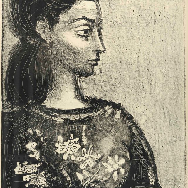 Pablo Picasso — Женский корсаж с цветами
