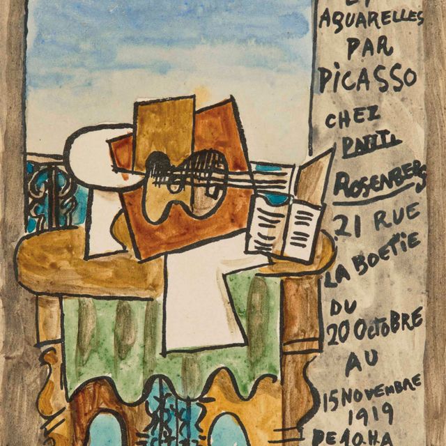Pablo Picasso — Гердон (макет для картонного приглашения)