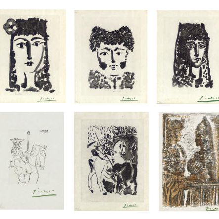 Pablo Picasso — "Кармен из кармен" (B. 1000-1005; Ba. 872-875; M. 332; см. C. книги 126)