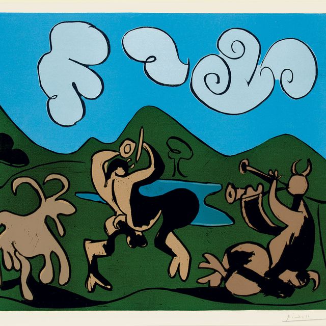 Pablo Picasso — Фавны и рыцари (Р. 934; В. 1263)
