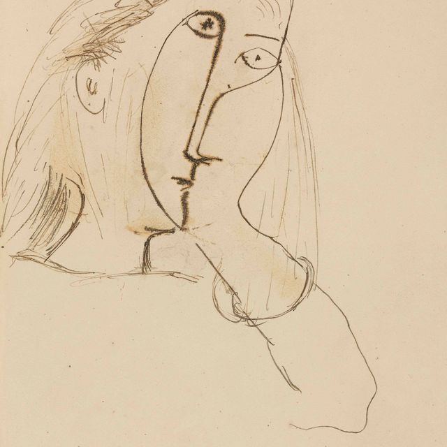 Pablo Picasso — Женщина, подходящая друг другу наедине с главным