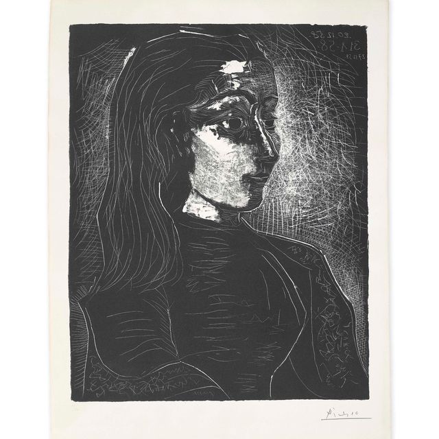 Pablo Picasso — Жаклин де профиль а дройт