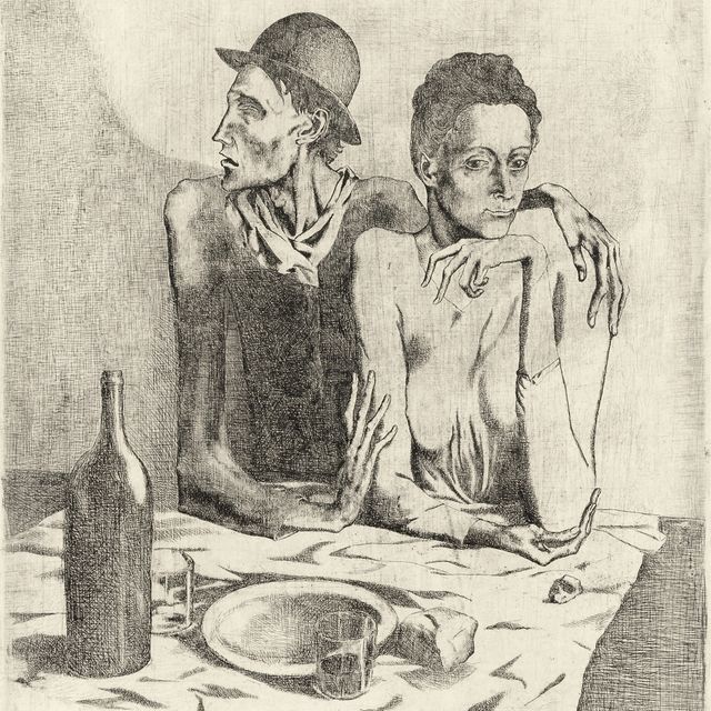 Pablo Picasso — Скромный обед из "Свиты сальтимбанков" (Блох 1; Баер 2)