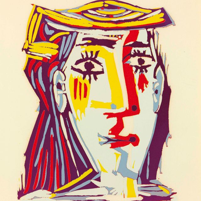 Pablo Picasso — Женщина в головной убор
