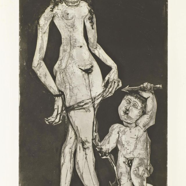 Pablo Picasso — Венус и любовь д'Апре Кранаха (р. 1835; В. 876)