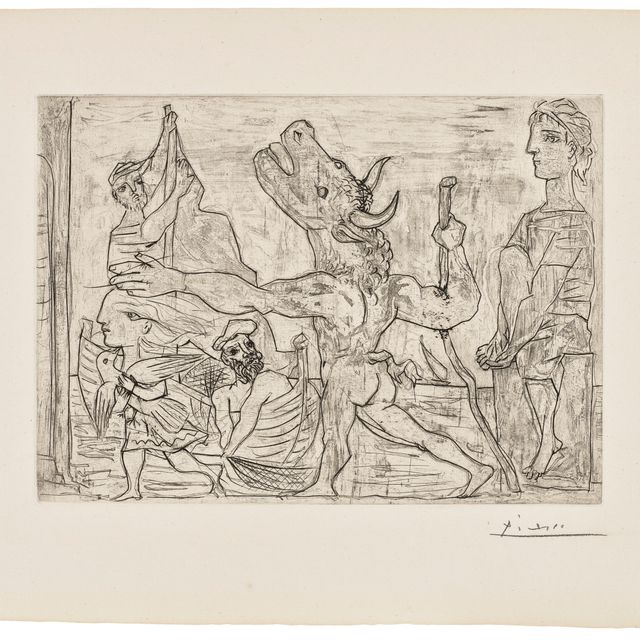 Pablo Picasso — Минотавр, путеводитель по филе III, от: La Suite Vollard