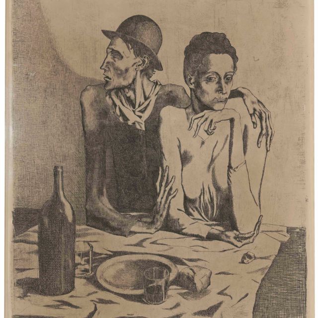 Pablo Picasso — Скромный обед из "Свиты Сальтимбанков"