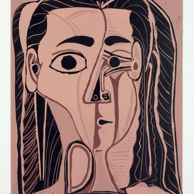 Pablo Picasso — Большой женский тет (Р. 1069; Ba. 1303Ba)
