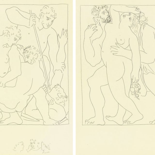 Pablo Picasso — Овидий, "Метаморфозы", Альберт Скира, Лозанна, 1931 (стр. 99-128; Ба. 143-172; кн. 19)