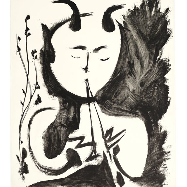 Pablo Picasso — Фавн-музыкант № 4