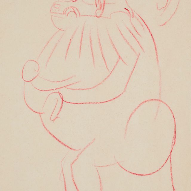 Pablo Picasso — Этюд для "Генона и маленького сына"