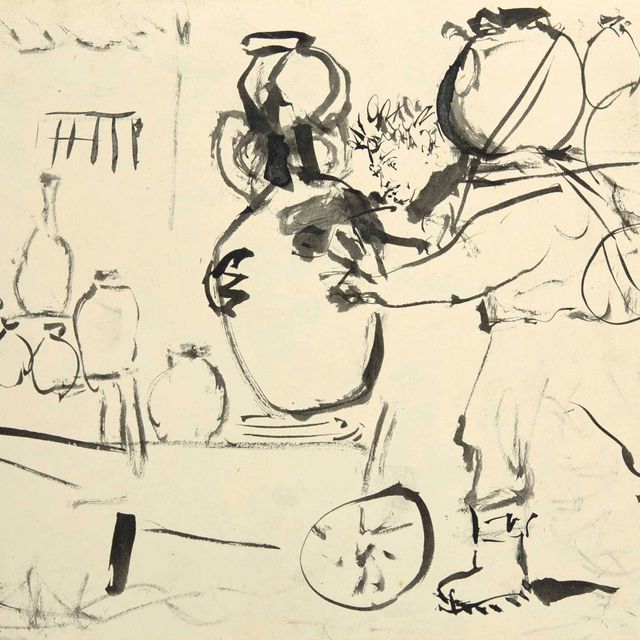 Pablo Picasso — Эдуард Пиньон бросает работу в Валлори из-за своей посуды