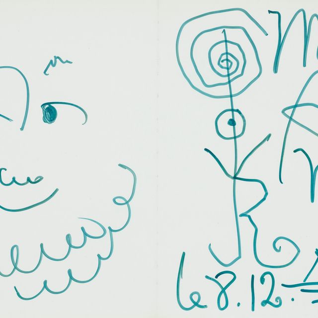 Pablo Picasso — Визаж барбу (мой друг Мейер)