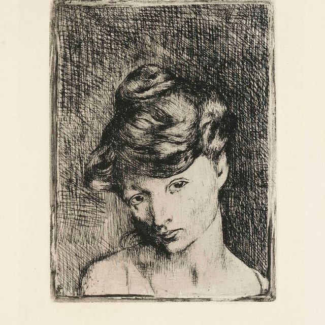 Pablo Picasso — Тет-а-тет с женщиной: Мадлен, из отеля La Suite de Saltimbanques (Квартал 2; Дом 3а)