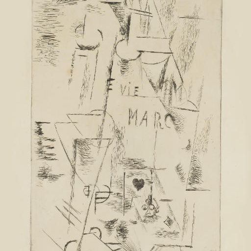 Pablo Picasso — Смерть природы в бутилиях Марка (B. 24; Ba. 33b)