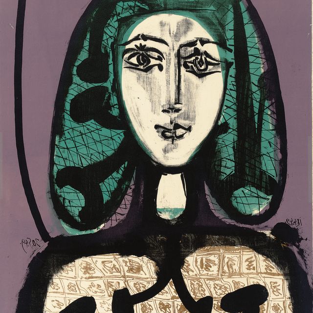 Pablo Picasso — Женщина в уединении (Femme aux cheveux verts) (B. 612; M. 178a)
