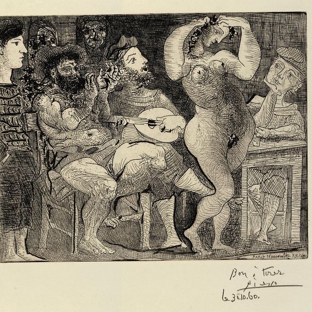 Pablo Picasso — В кабаре (B. 286; Ba. 439)