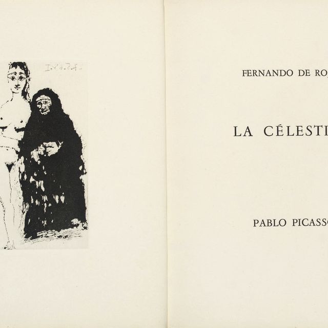 Pablo Picasso — Фернандо де Рохас, "Селестина", издательство "Кроммелинк", Париж, 1971 (С. 149 книг)