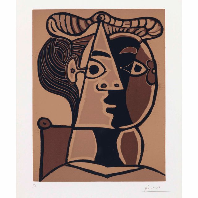 Pablo Picasso — Женская прическа в шиньоне