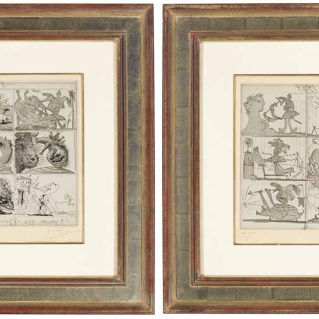 Pablo Picasso — Сын и мать Франко