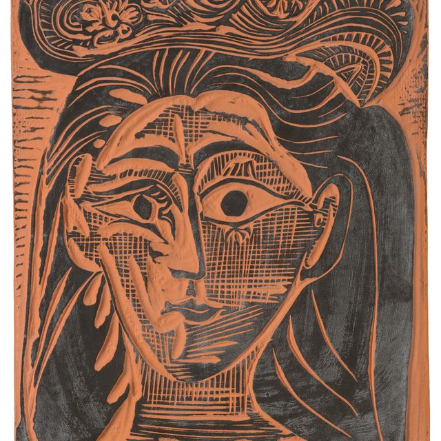 Pablo Picasso — Женская шапка с цветочным принтом (артикул 521)