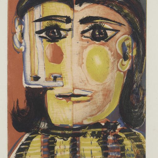 Pablo Picasso — Тет-а-тет с женщиной № 5. Портрет Доры Маар (B. 1337; Ba. 653)