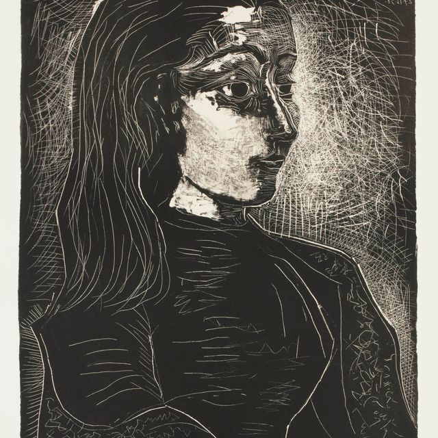 Pablo Picasso — Жаклин де Профиль друитэ (B. 854; M. 310)