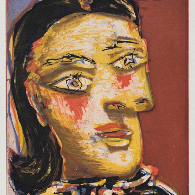 Pablo Picasso — Тет-а-тет с женщиной № 4. Портрет Доры Маар