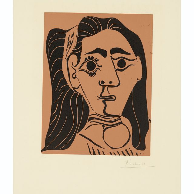 Pablo Picasso — Женщина в шевроле флоу