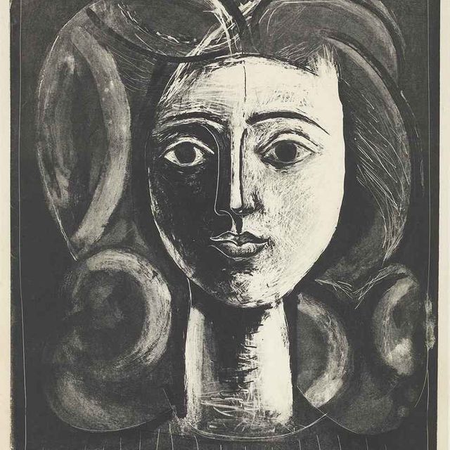 Pablo Picasso — Тет-а-тет с молодой девушкой (В. 423; М.68)