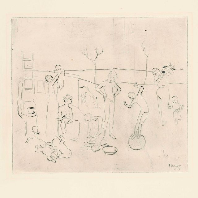 Pablo Picasso — "Сальтимбанки", от: La Suite des Saltimbanques (Блох 7; Баер 9)