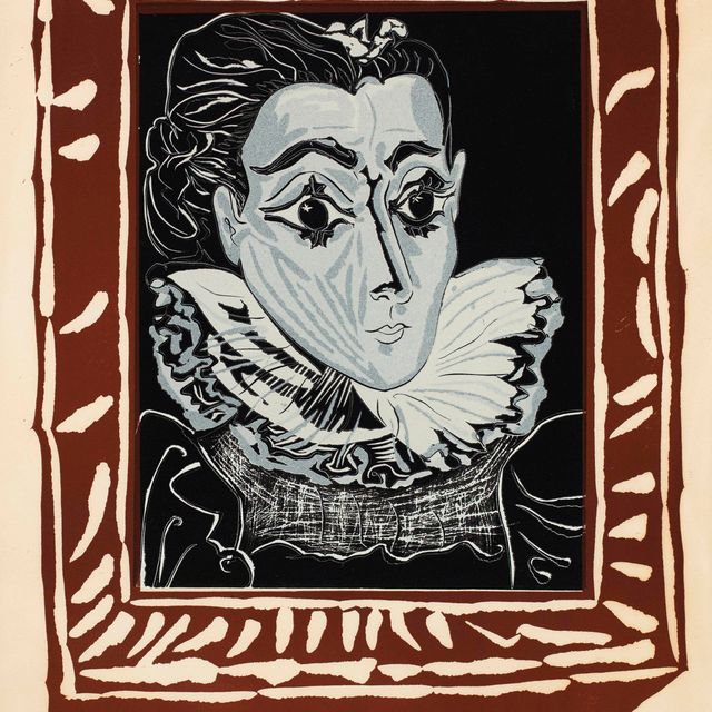 Pablo Picasso — Дама в колье (Портрет Жаклин Фрейз) (Б. 1147; Б. 1321)