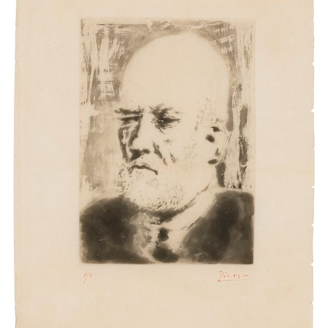 Pablo Picasso — Портрет де Воллара II, автор: La Suite Vollard