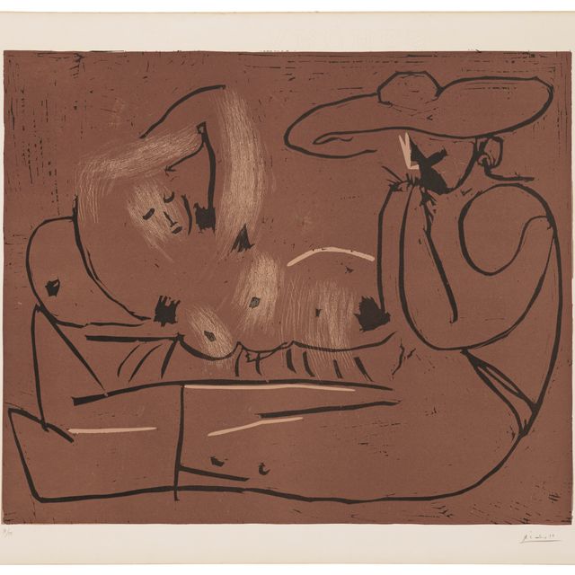 Pablo Picasso — Женское платье-кушетка и мужчина в главной роли
